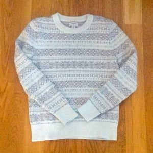 J. Crew Factory Fair Isle 100% Cotton Sweater